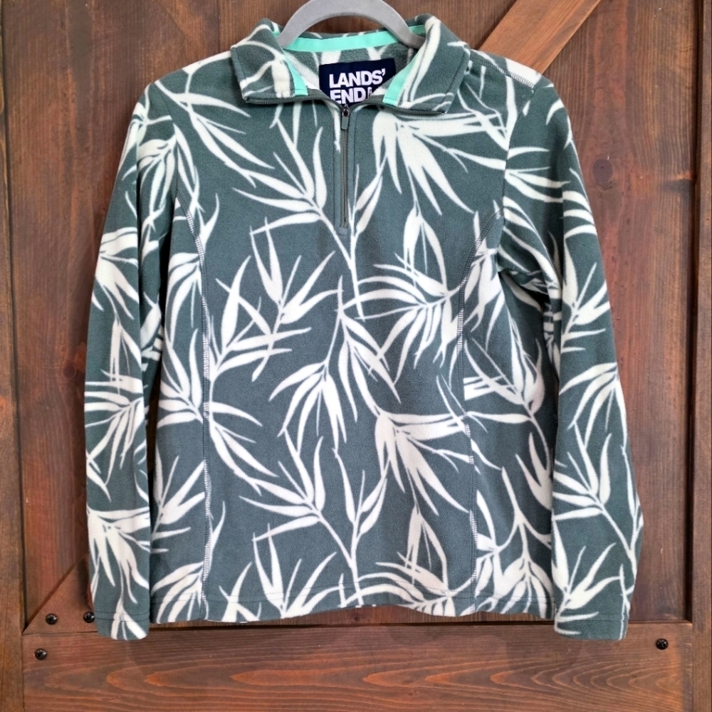 Lands' End 1/4 Zip Fleece Pullover Size XS/P